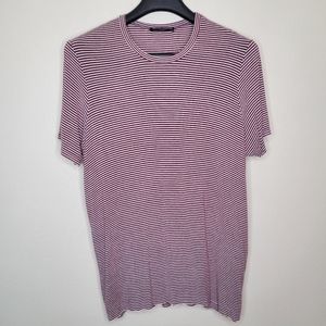 Brandy Melville Red White Striped Long T-shirt Dress, Size OS